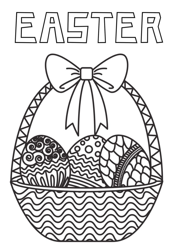 Easter colouring pages 