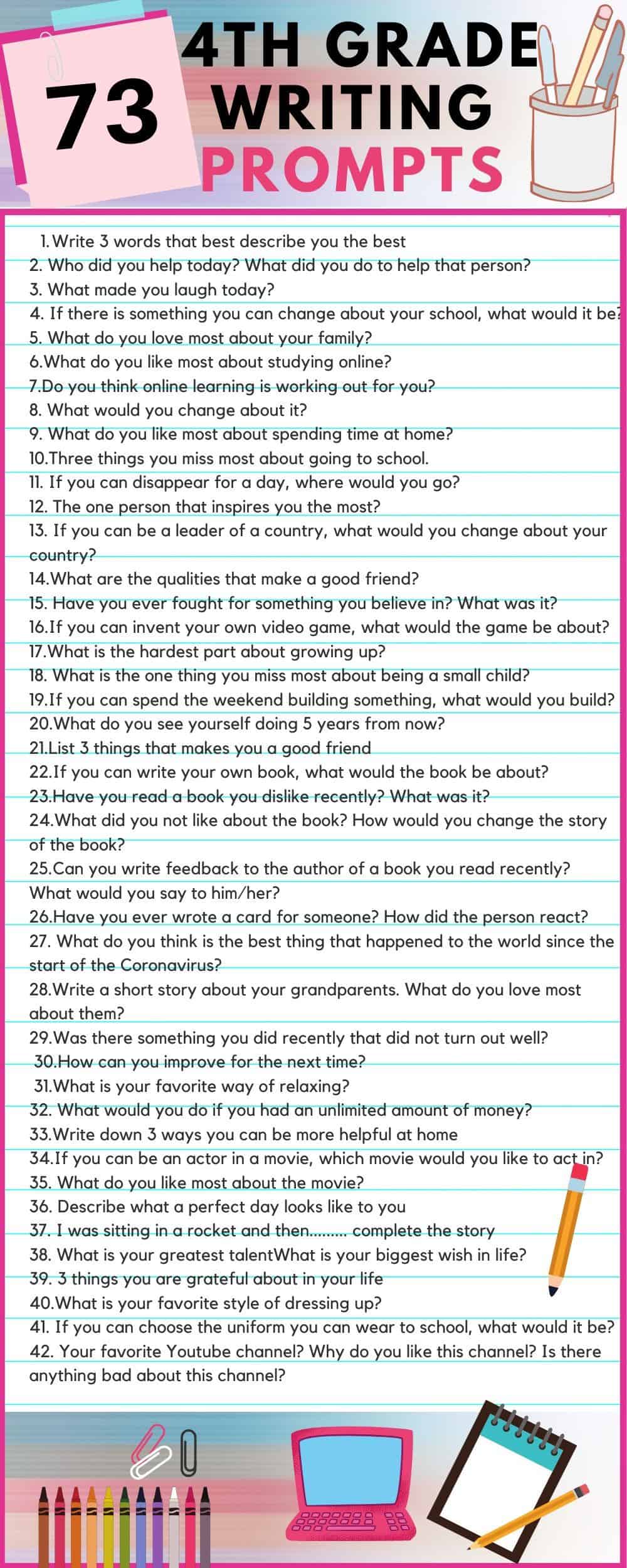 deep writing prompts for high school students