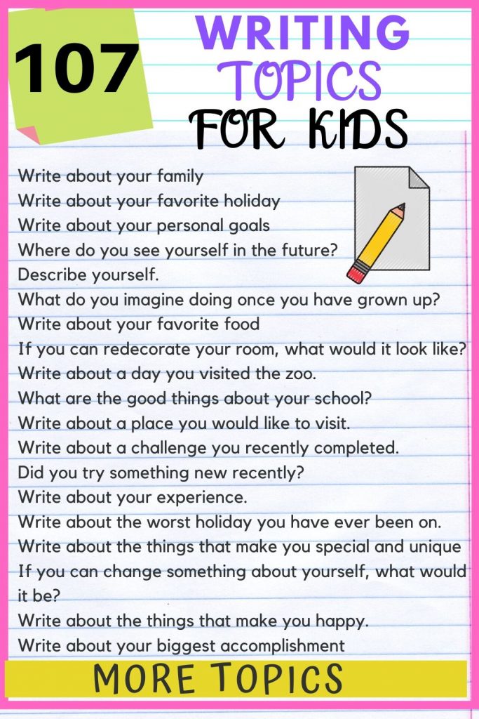 third-grade-writing-topics