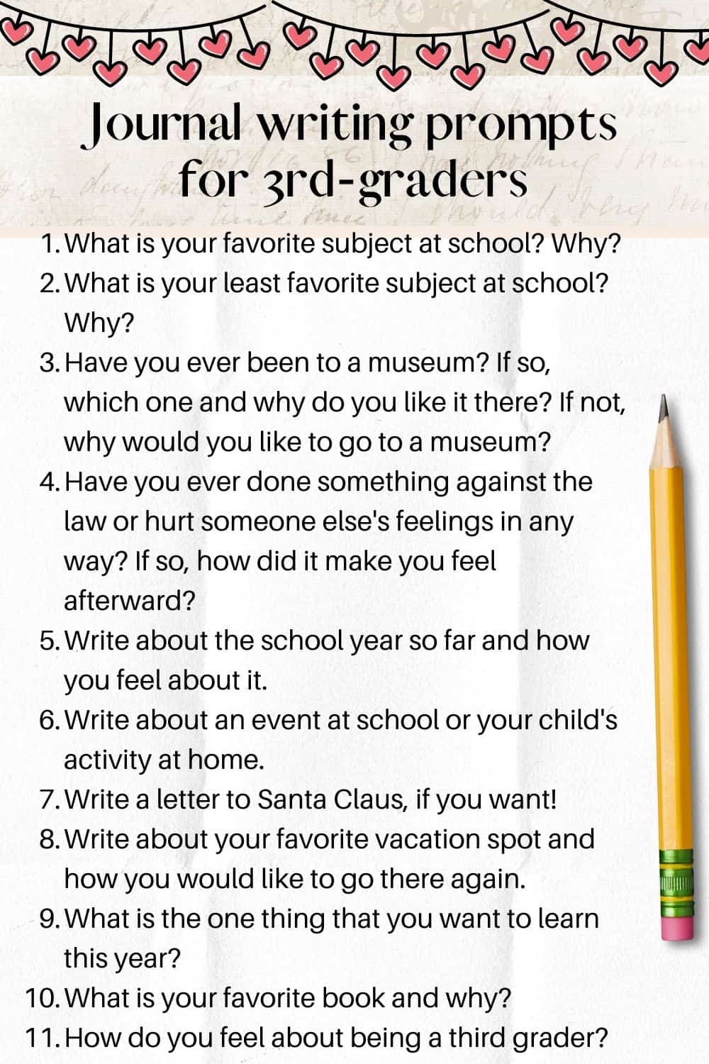 3rd-grade writing prompts