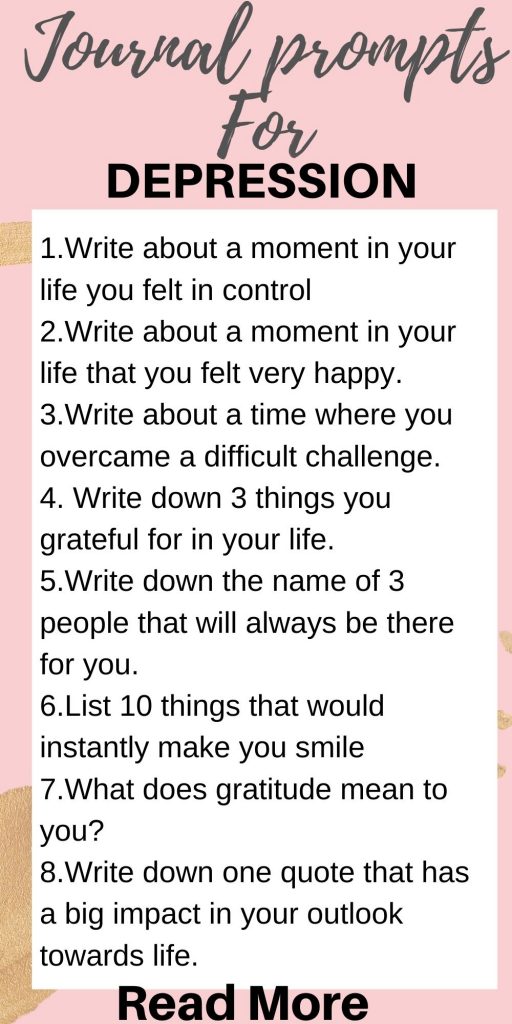 JOURNAL PROMPTS FOR DEPRESSION