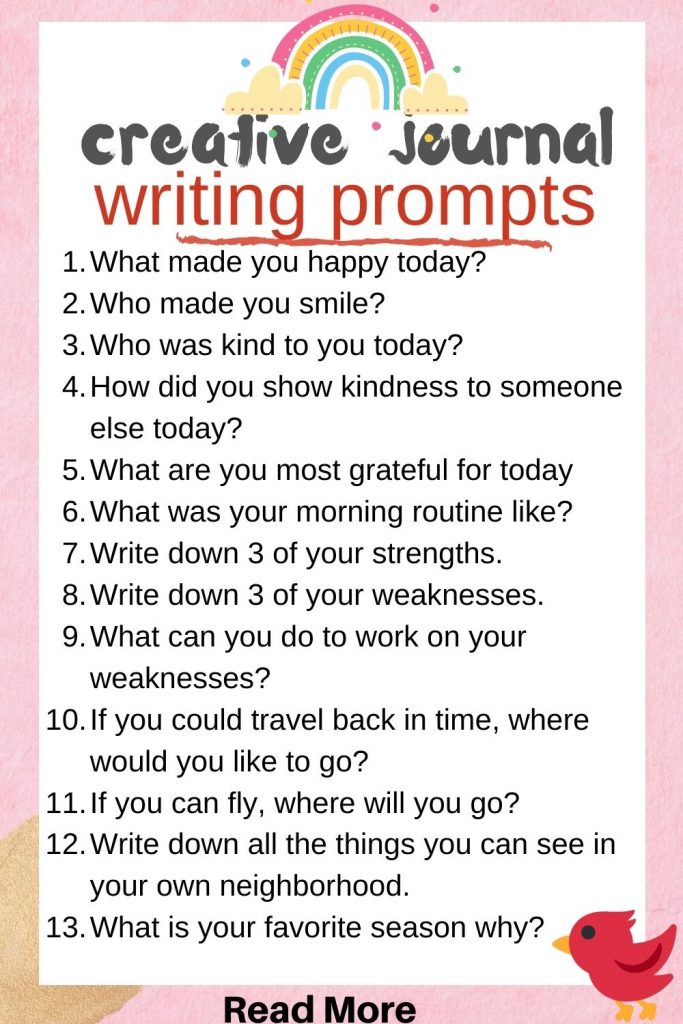 creative writing prompt pdf