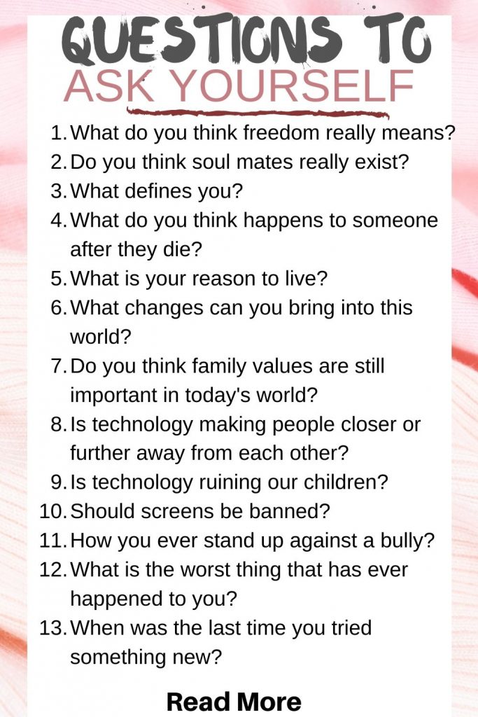 110 Deep Questions To Ask Yourself For Personal Growth Kids N Clicks