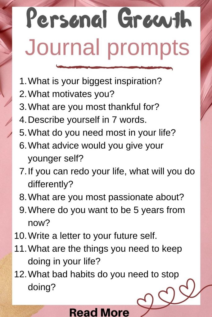 personal growth journal prompts