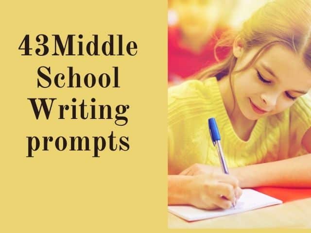 best creative writing prompts middle school
