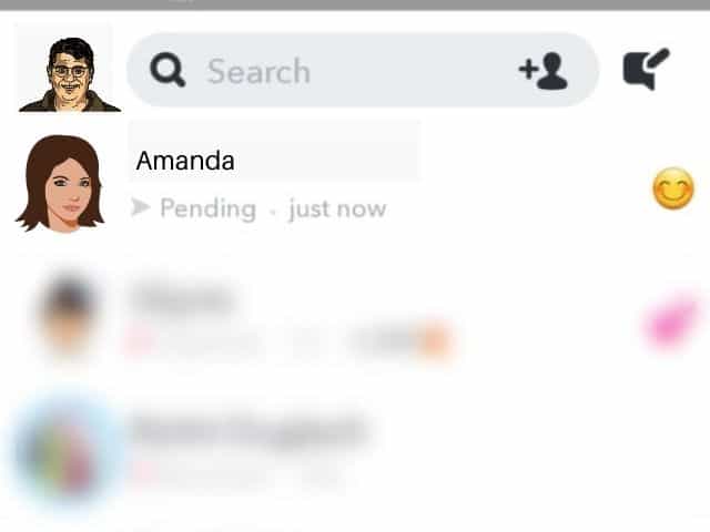what does pending mean on snapchat