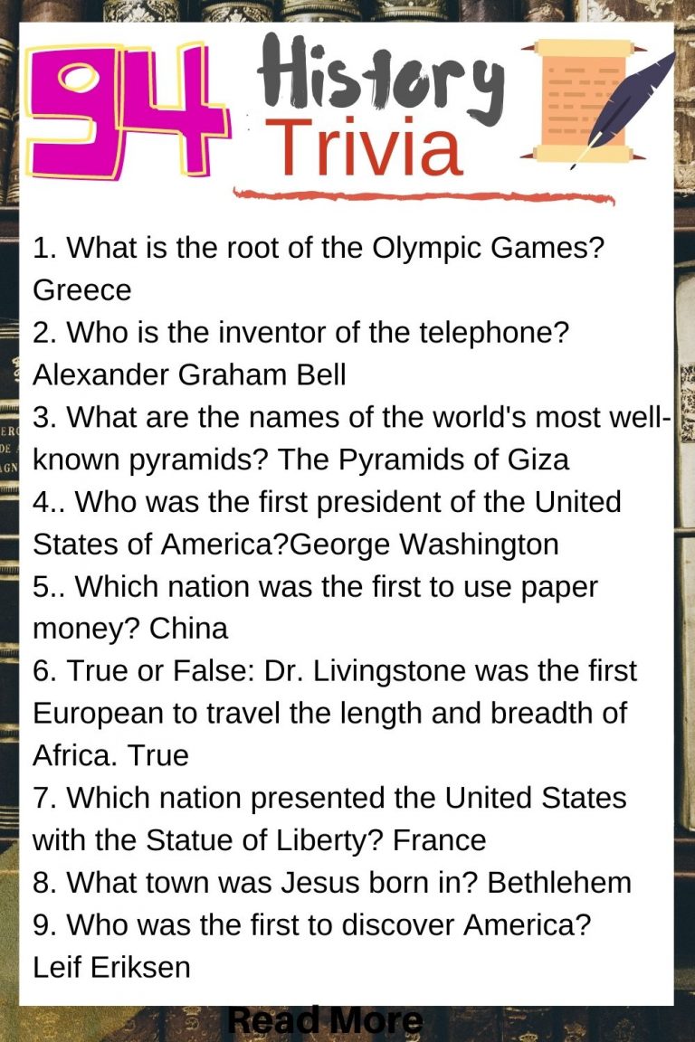 200 fun & easy middle school trivia questions Kids n Clicks