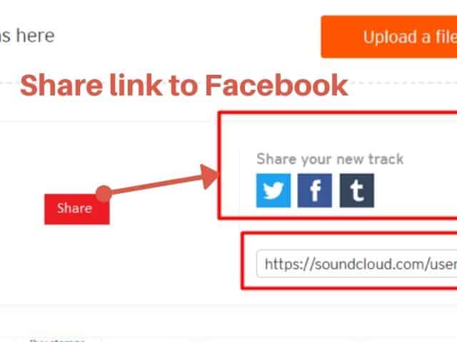 Upload audio file to facebook