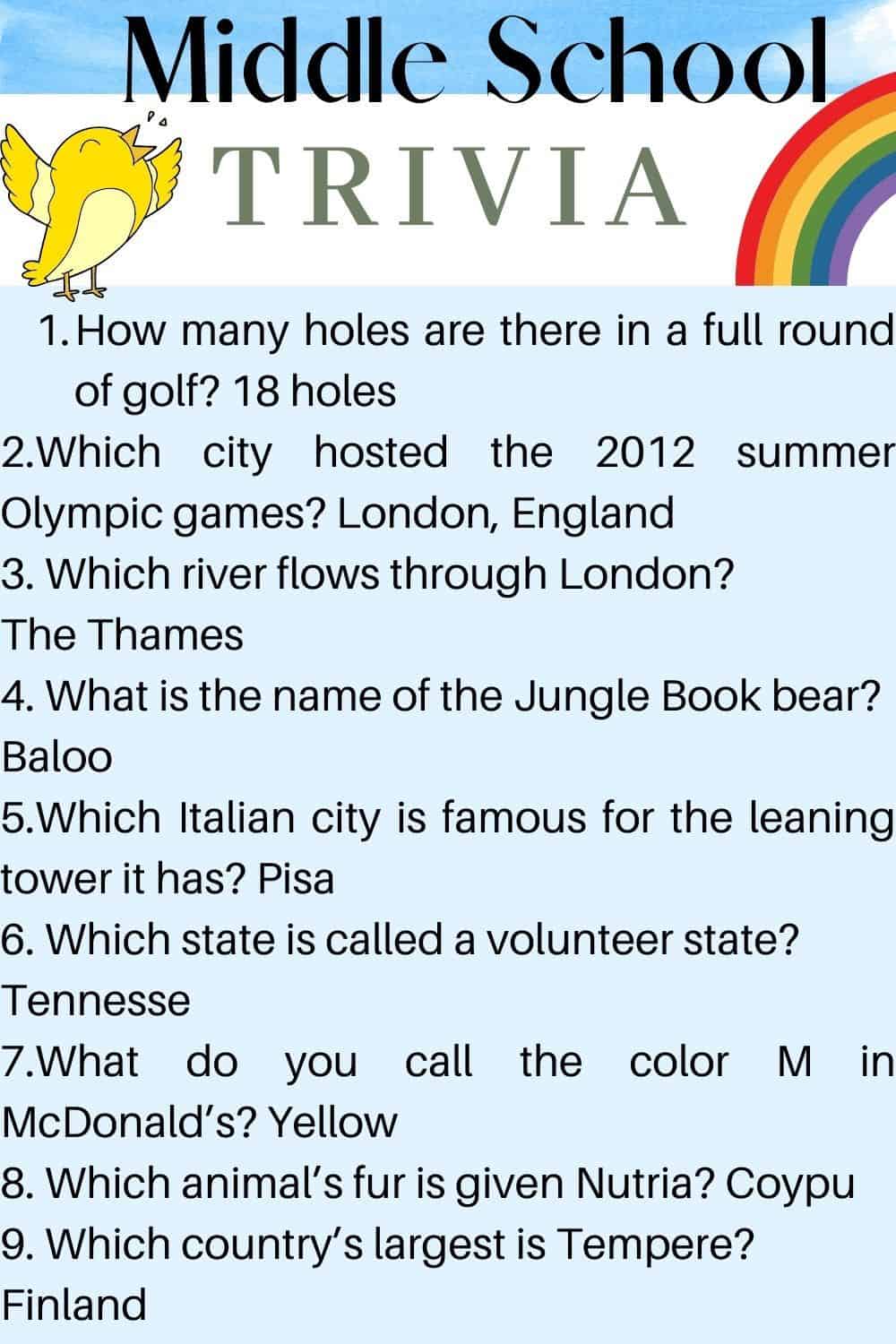a quiz for kids