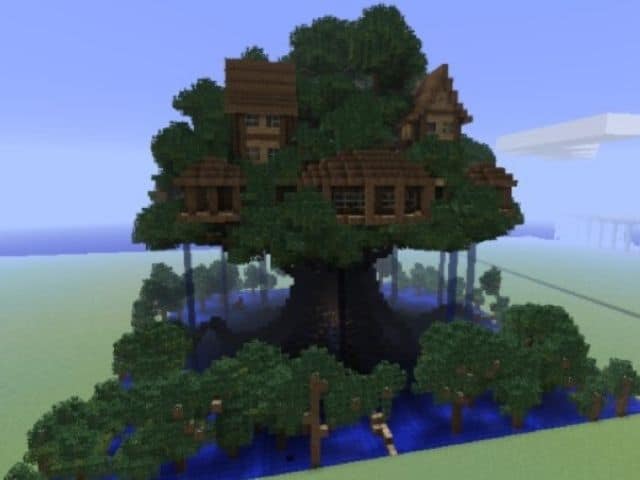 cool minecraft tree houses