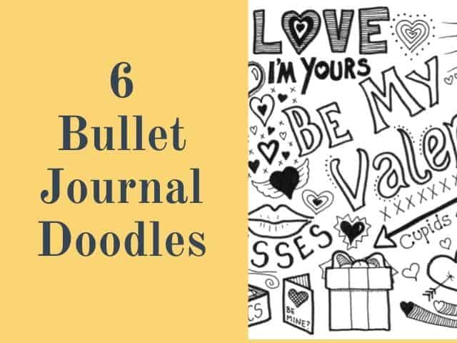 100+ bullet journal step-by-step doodles that anyone can draw