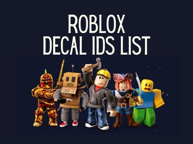 100 Roblox Decals IDs or Spray Paint Codes 2023 Working