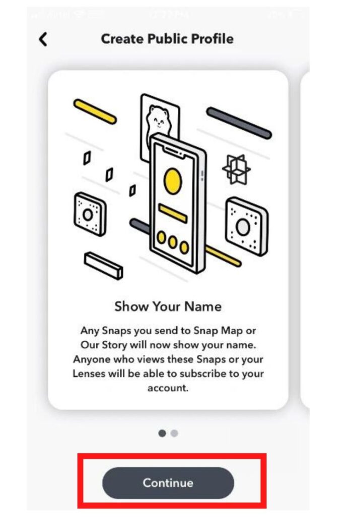 How to create a public profile on Snapchat