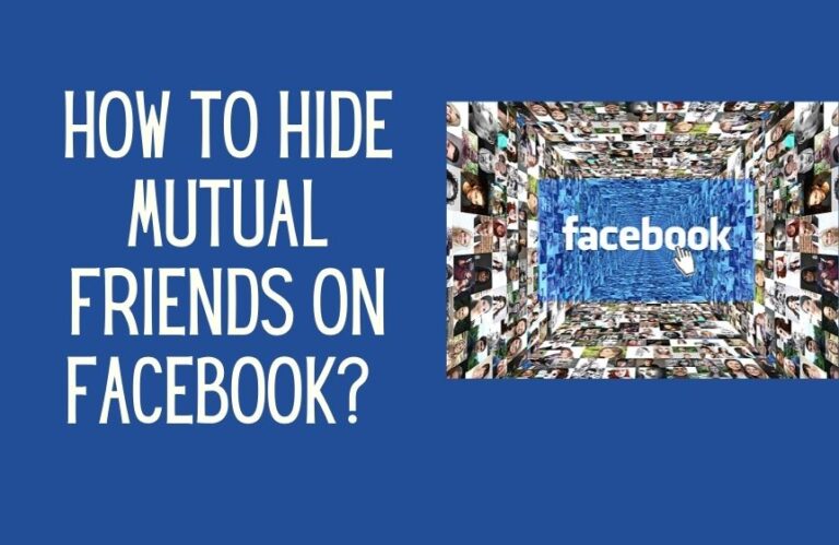 can you hide a mutual friend on facebook