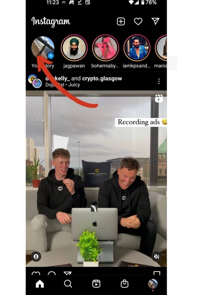 How to share a Youtube video on Instagram story