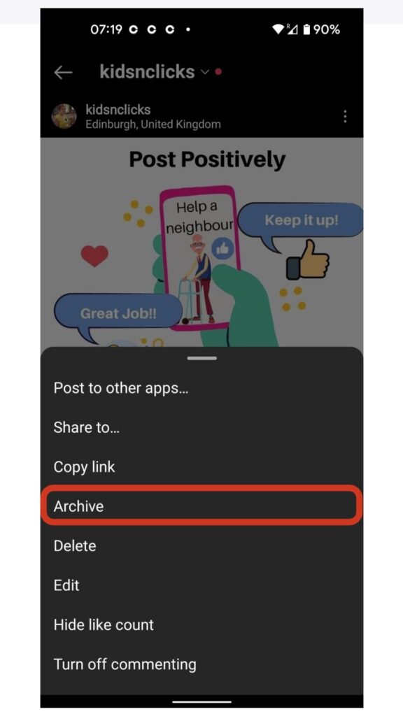 How to hide a post from someone on Instagram