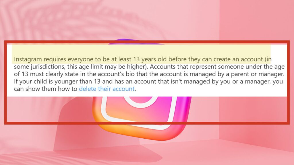 How to fix"not old enough to use Instagram