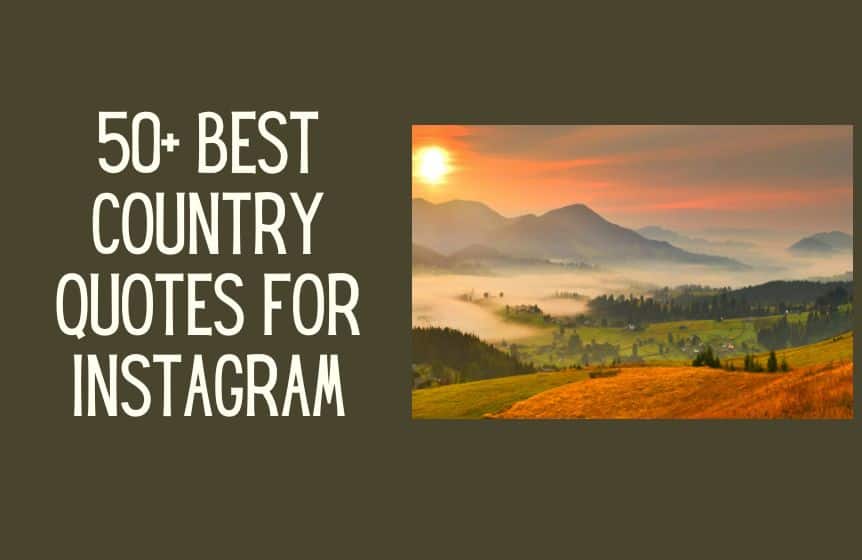 country quotes for Instagram