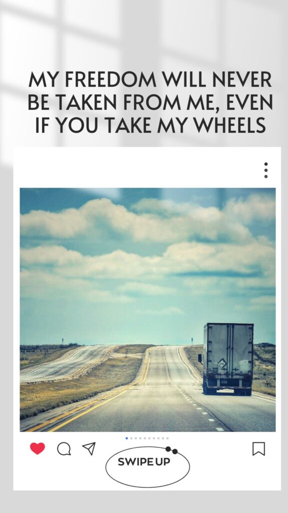 truck captions for Instagram