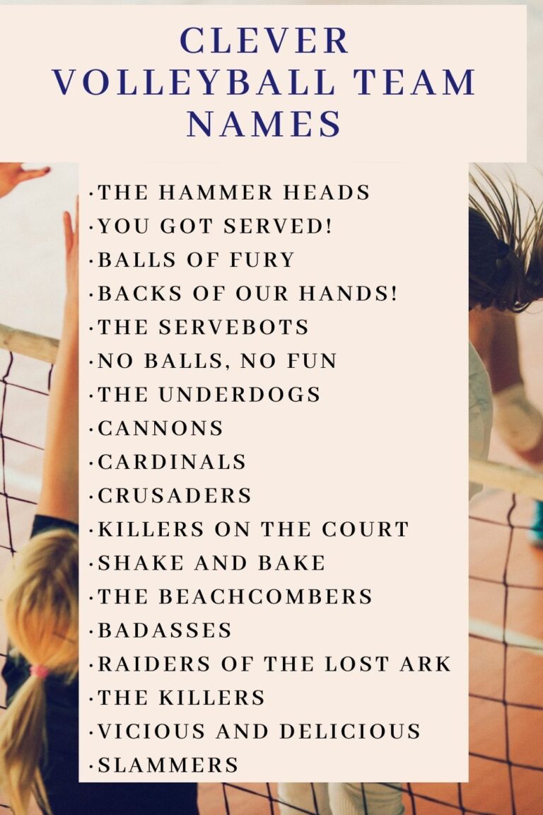 The Ultimate Guide To Unique Volleyball Team Names: Find Your Perfect Fit