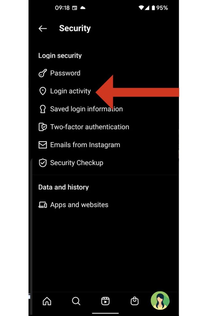 How to check login activity on Instagram
