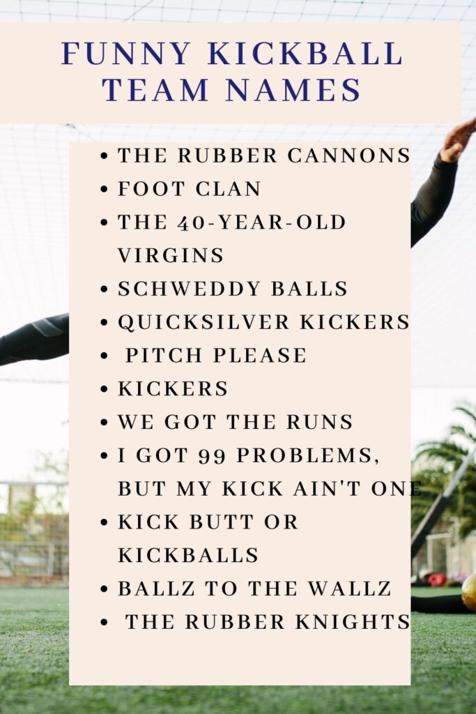 100+ Catchy & clever kickball team names - Kids n Clicks