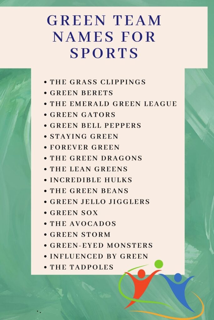 100+ Green Team Names Ideas: Funny & Catchy