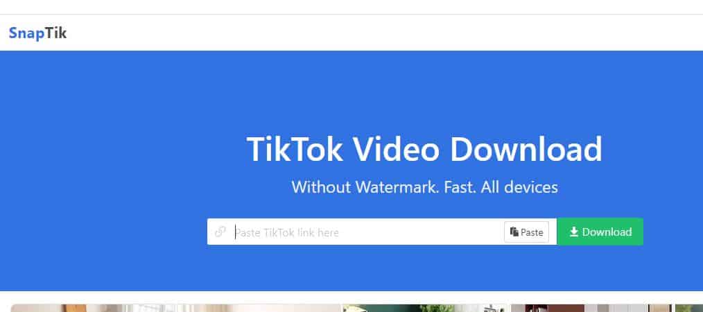 Snaptik Tiktok Downloader