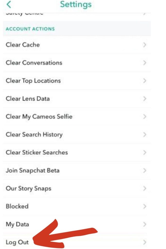 How to switch accounts on Snapchat?