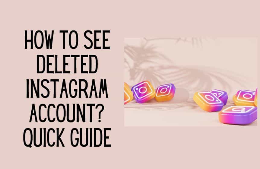 how to see deleted instagram account