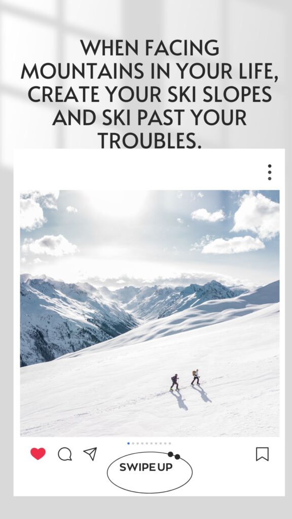 skiing captions for Instagram