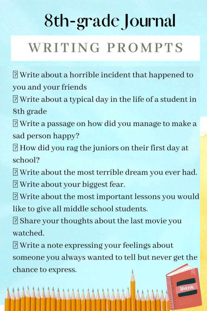 8th-grade writing prompts