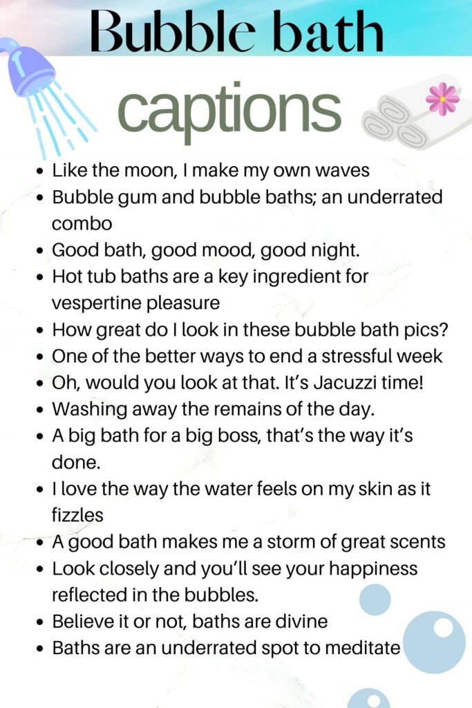 100+ Perfect bath captions for Instagram - Bubble Bath Captions For Instagram 683x1024