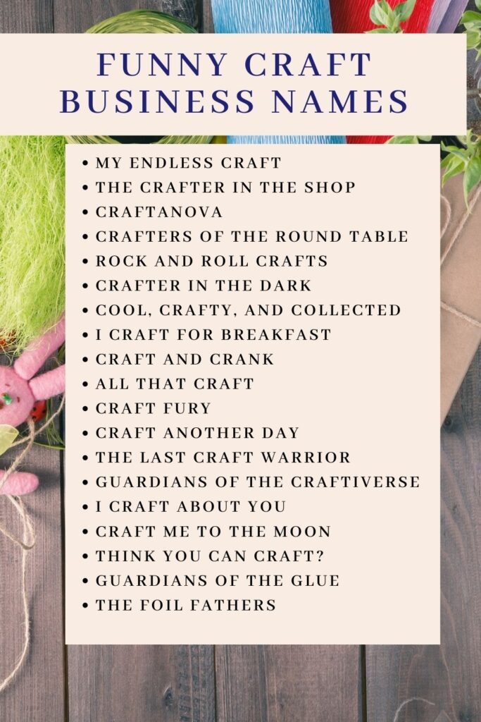 22+ Crafting Business Names - UzamXavery