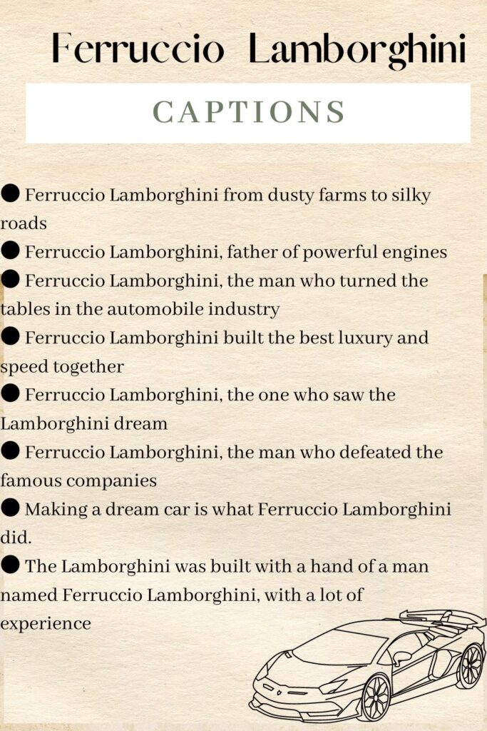 70+ Best Lamborghini Captions For Instagram