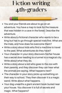 4th Grade Writing Prompts : Fun, Creative &amp; Thoughtful - Kids n Clicks