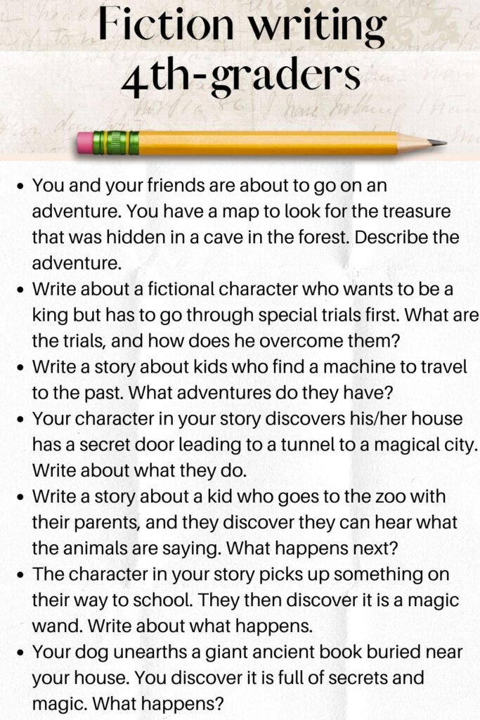 fourth grade creative writing prompts