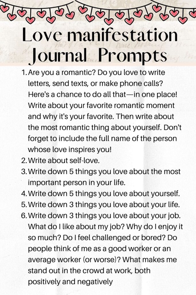 law of attraction journal prompts