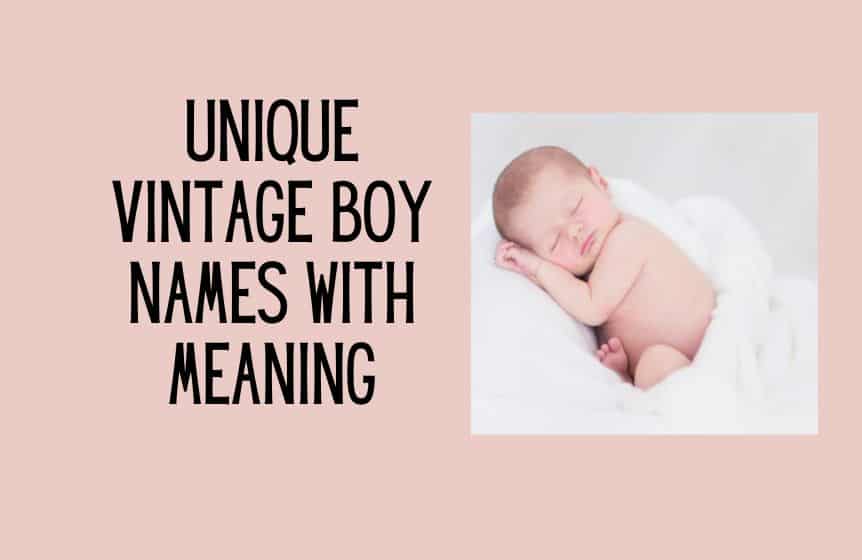 vintage boy names