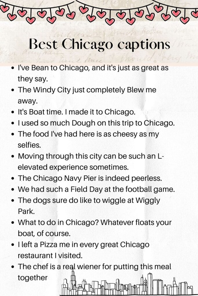 chicago captions for instagram