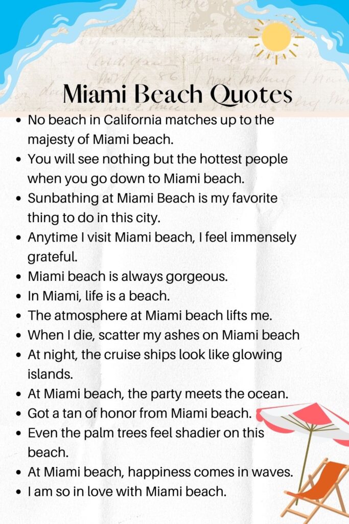 Miami captions for Instagram
