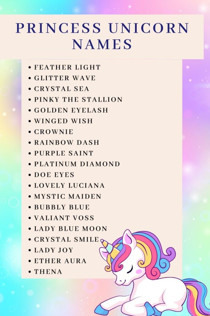 50+ Cute & unique unicorn names for girls & boys