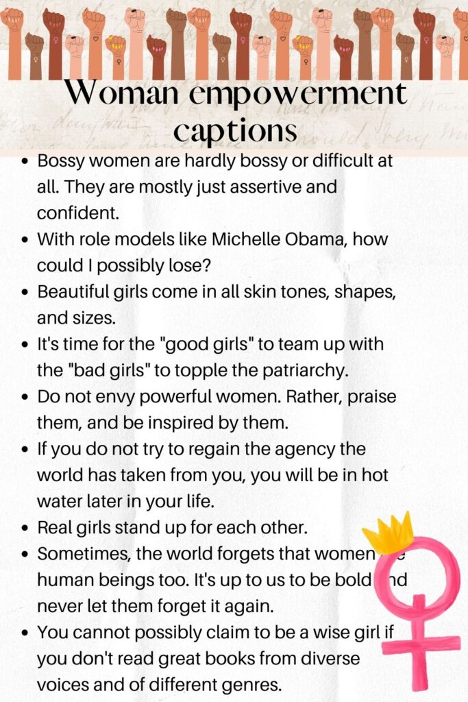 women's captions for Instagram