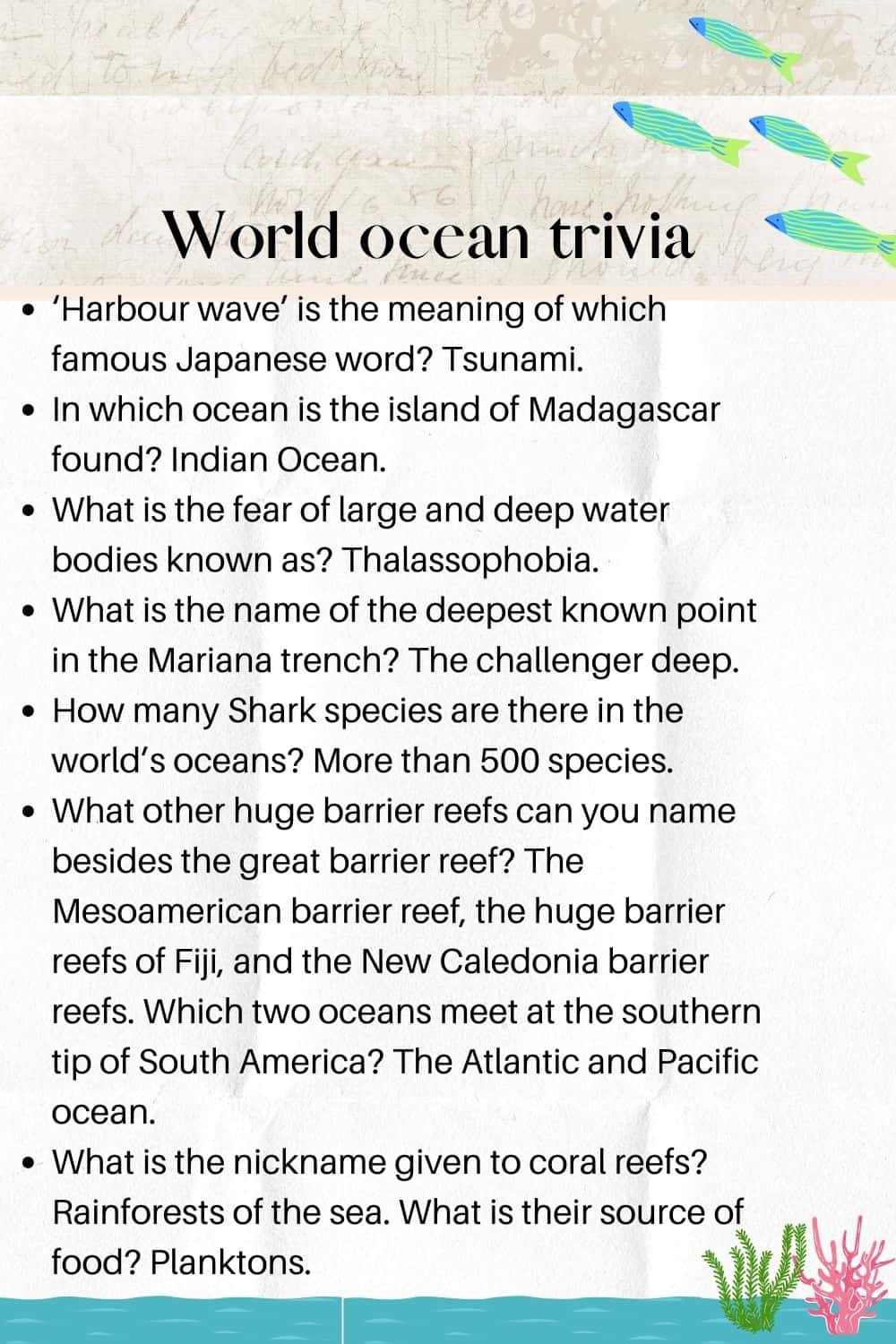 30 Best ocean trivia facts for kids Kids n Clicks 30 Best ocean trivia facts for kids Kids n Clicks