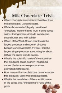 40+ Fun and easy chocolate trivia questions with answers - Kids n Clicks
