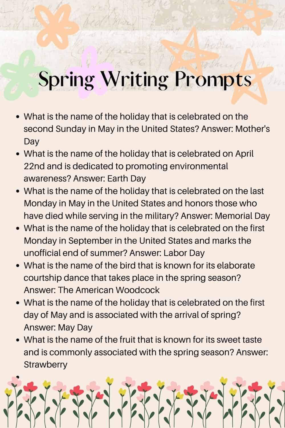 30+ Fun Spring Trivia For Kids and Adults - Kids n Clicks