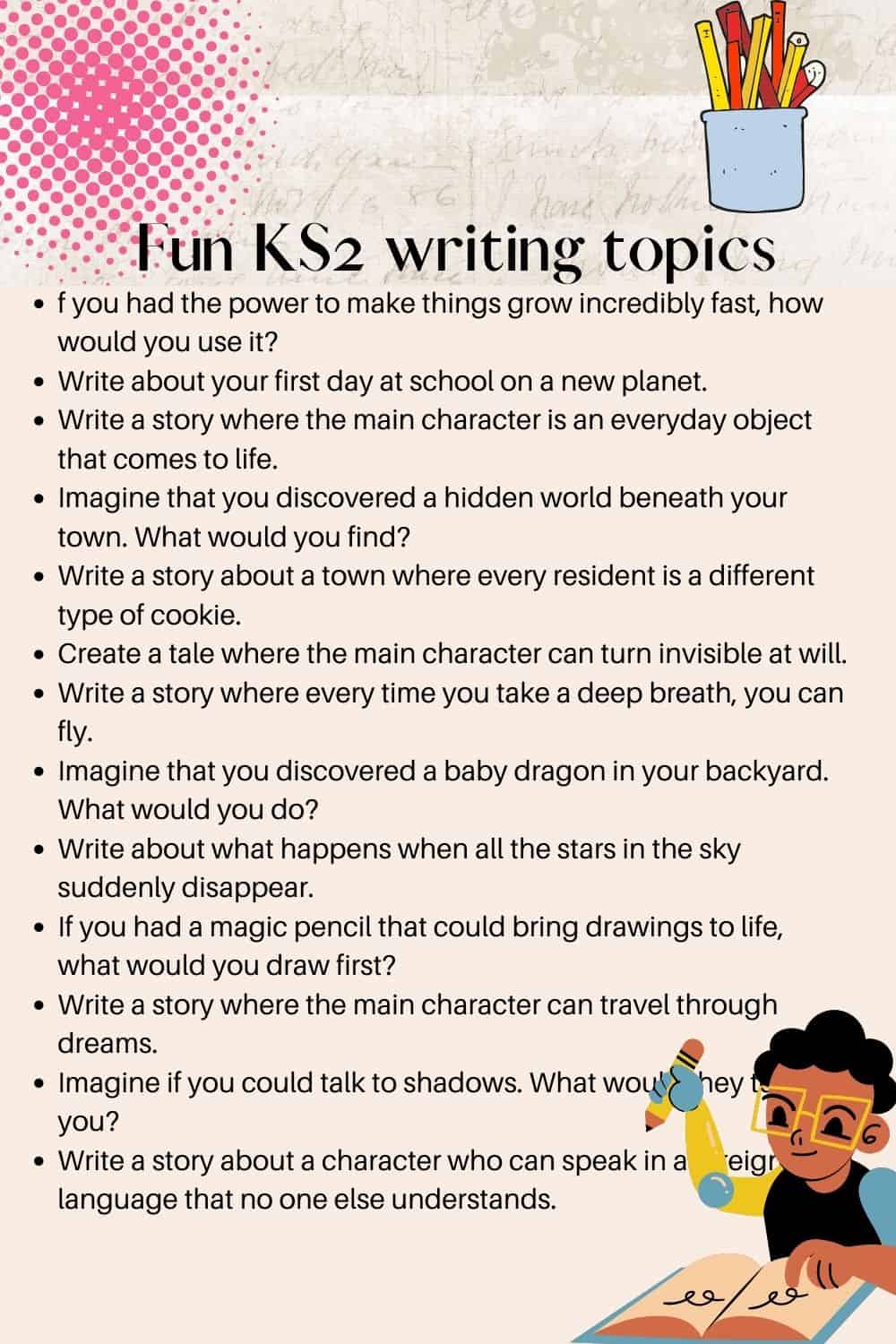 ks2 creative writing prompts