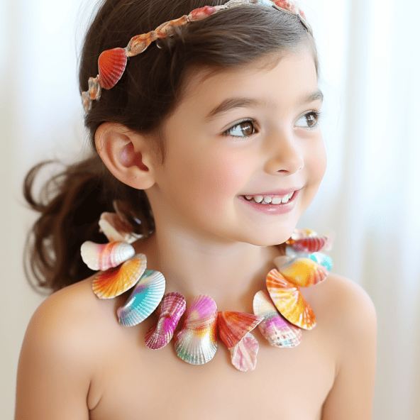 DIY shell necklace