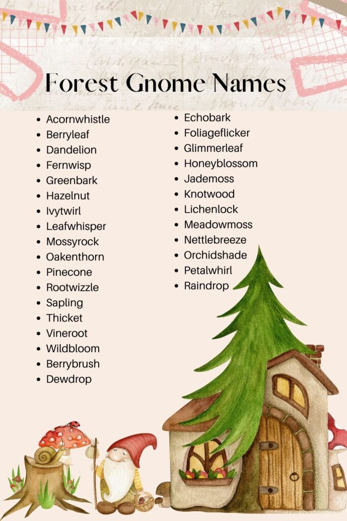 forest gnome names