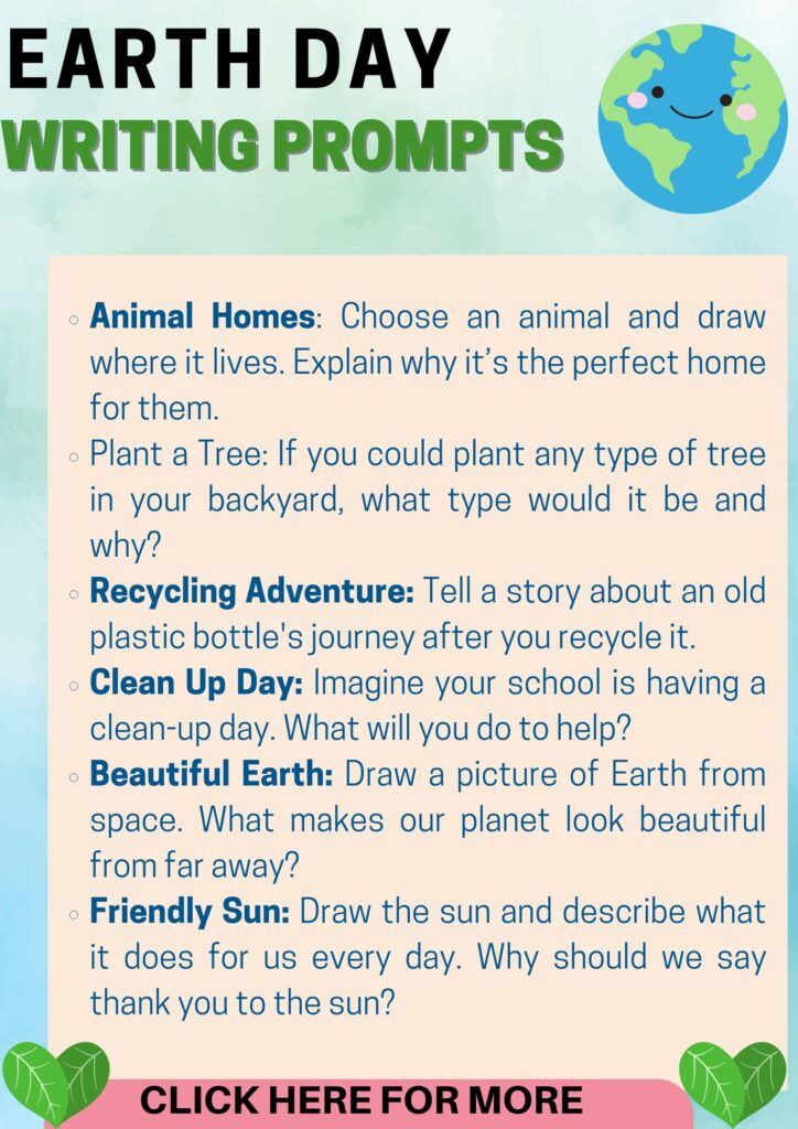 earth day writing prompts